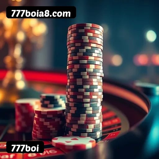 App 777boi para iOS e Android — interface mobile, login biométrico e PIX integrado